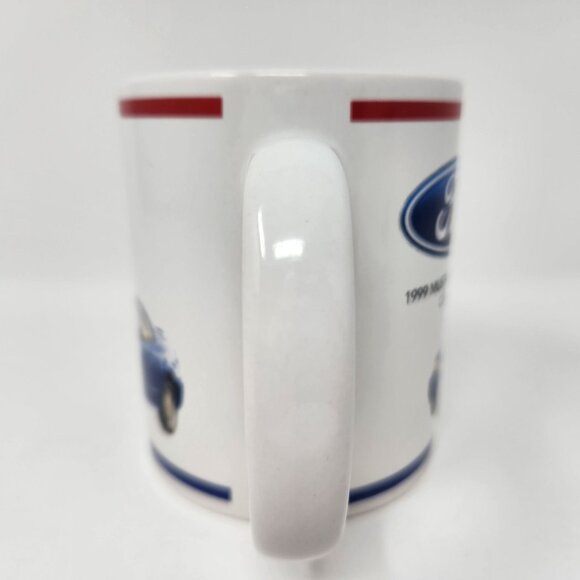 Ford 1999 Mustang Coupe Ceramic Coffee Mug White 11 Oz Official Licensed Product - Picture 3 of 8